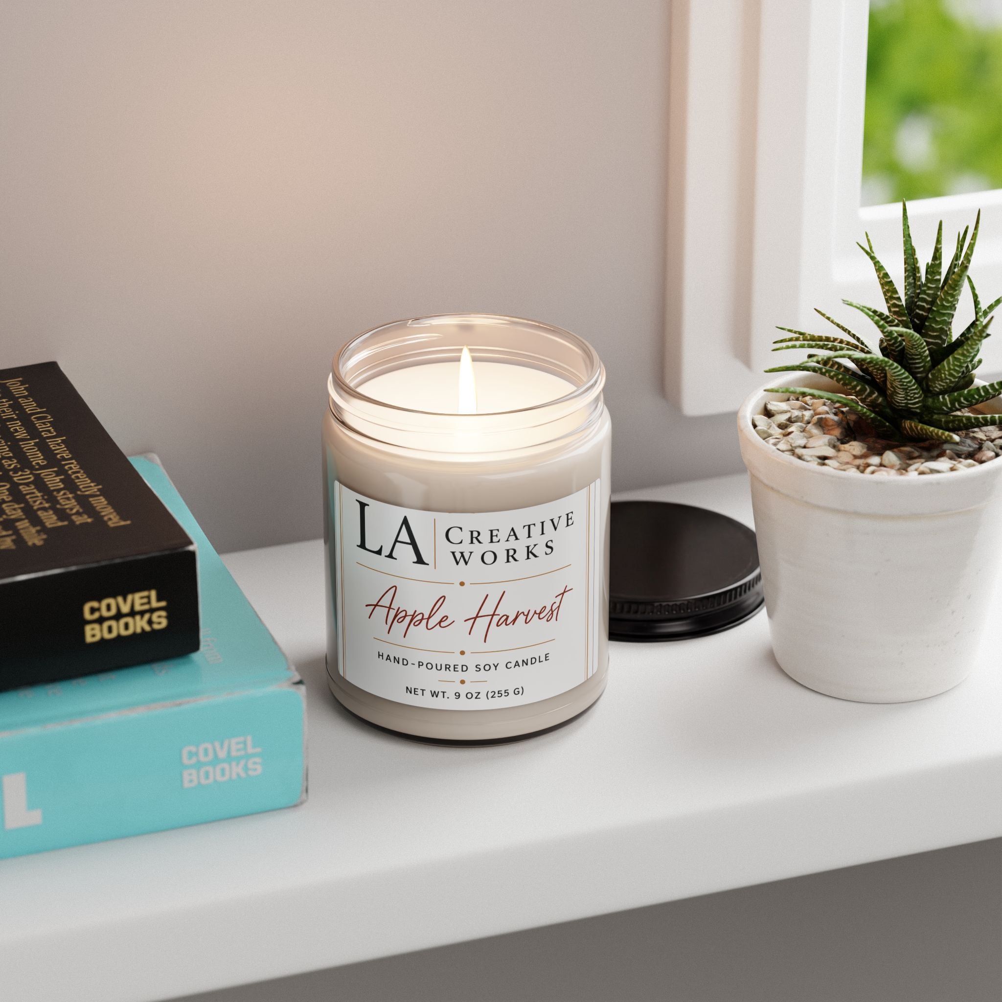 Apple Spice Scented Soy Candle, 9oz | Mason Jar Candle