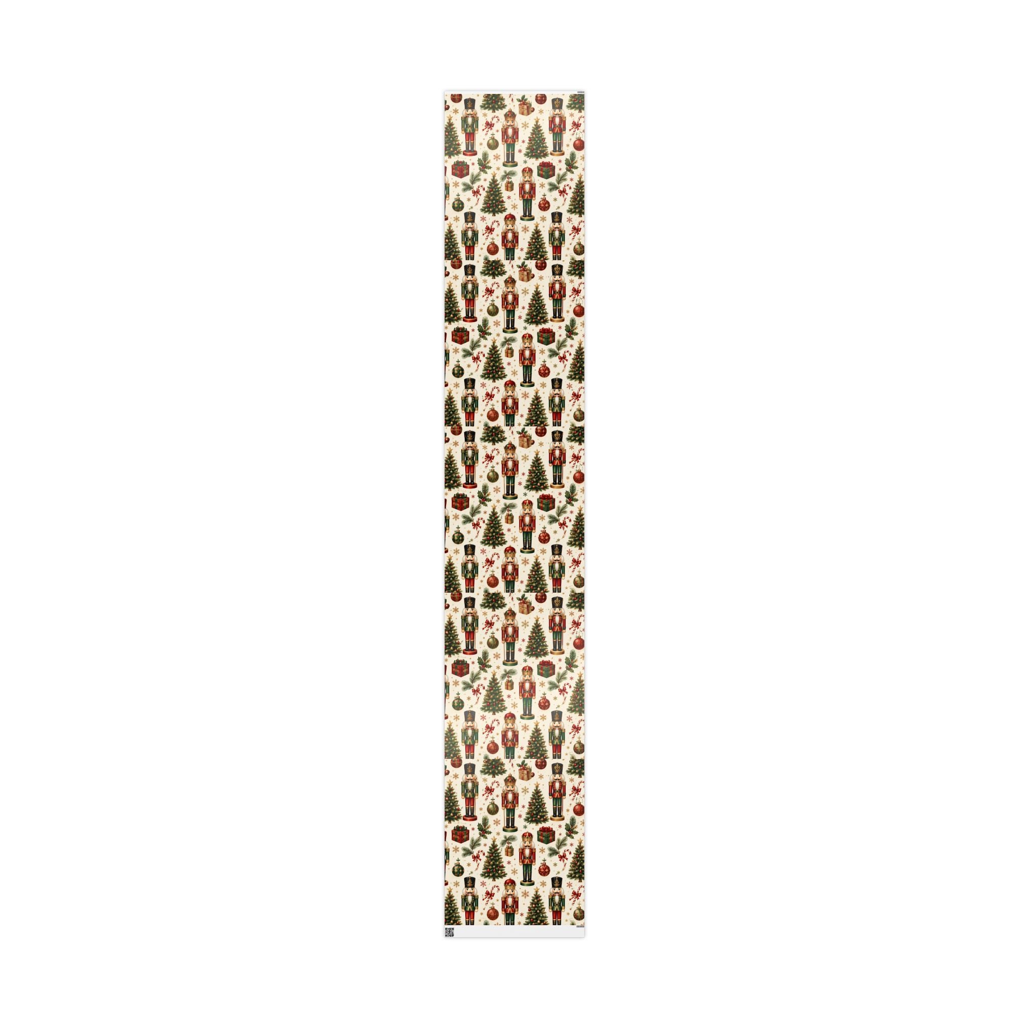 Christmas Tree & Ornament Wrapping Paper Roll — Festive Holiday Gift Wrap