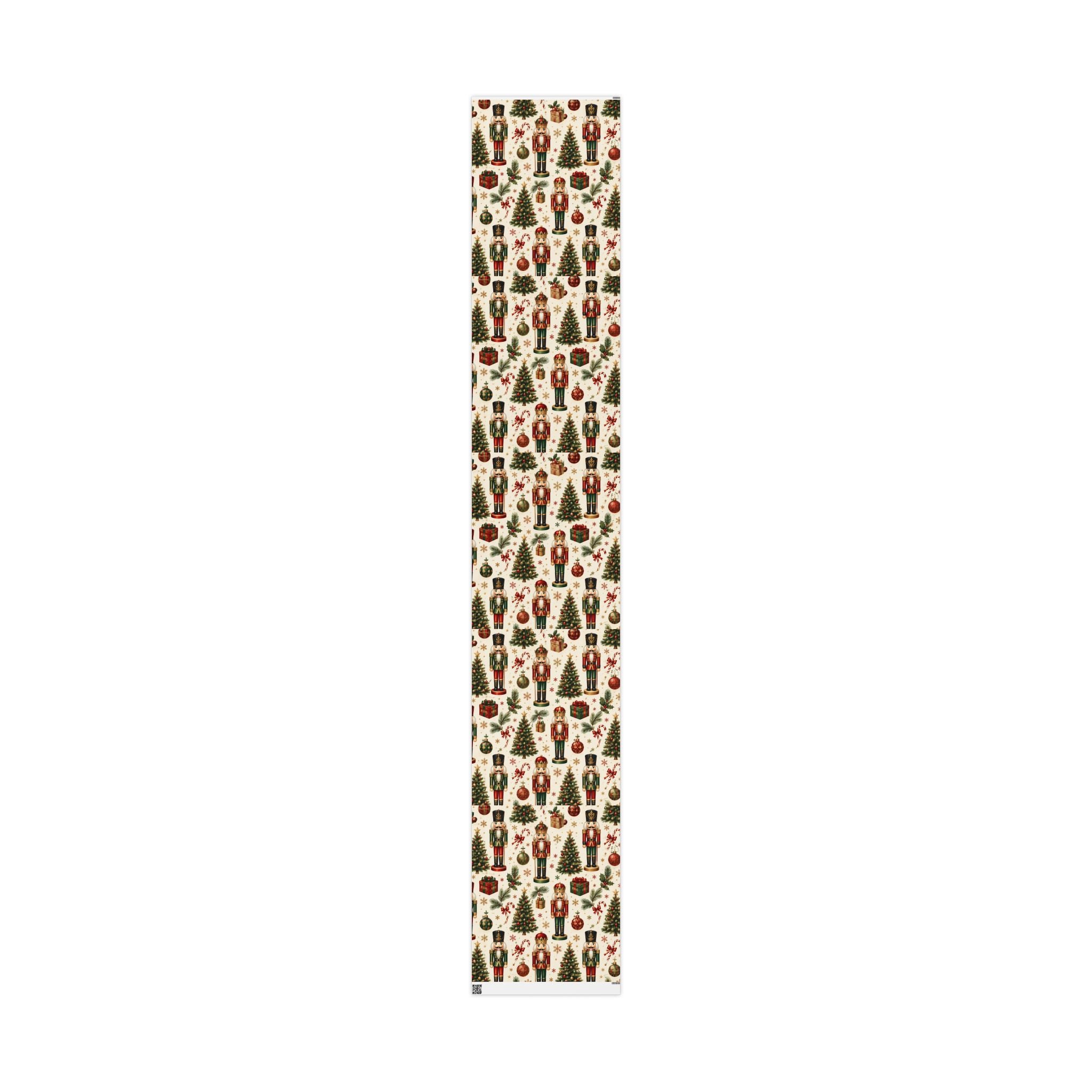 Christmas Tree & Ornament Wrapping Paper Roll — Festive Holiday Gift Wrap