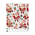 Christmas Santa Cookie Wrapping Paper Roll — Festive Holiday Gift Wrap