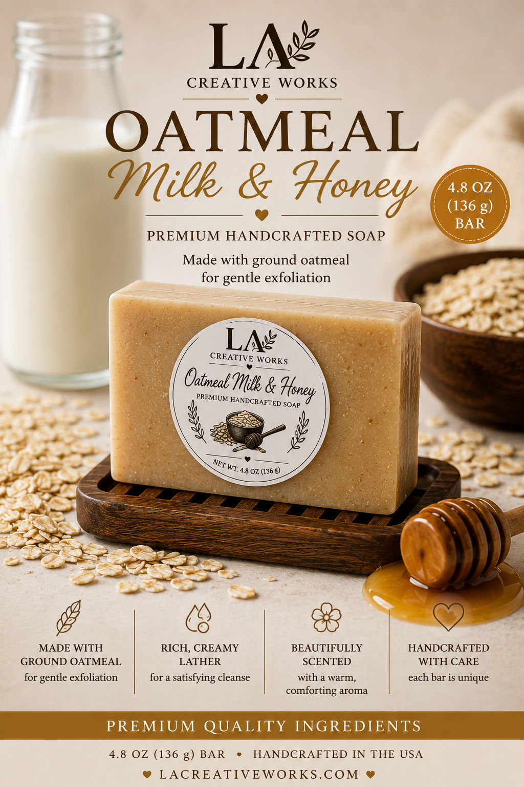 Oatmeal Milk & Honey Soap