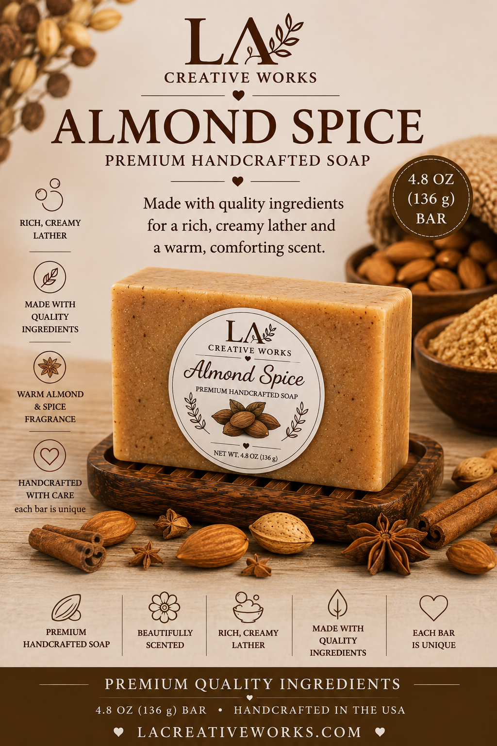 Almond Spice Soap