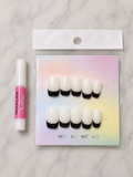 Black French Tip Press-On Nails – Medium