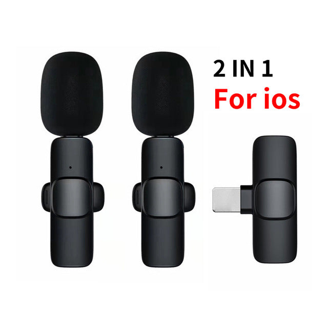 Wireless Clip-On Mini Microphone for iPhone & Android
